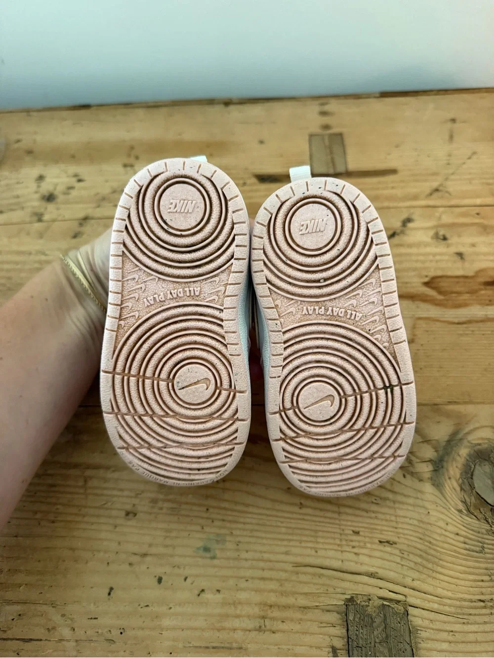 Toddler Pink and White Nike Court Borough Low Recraft